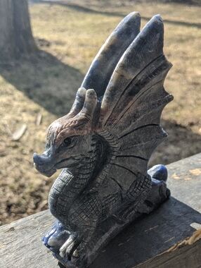 Blue Wing Dragon 4 Legs Sodalite